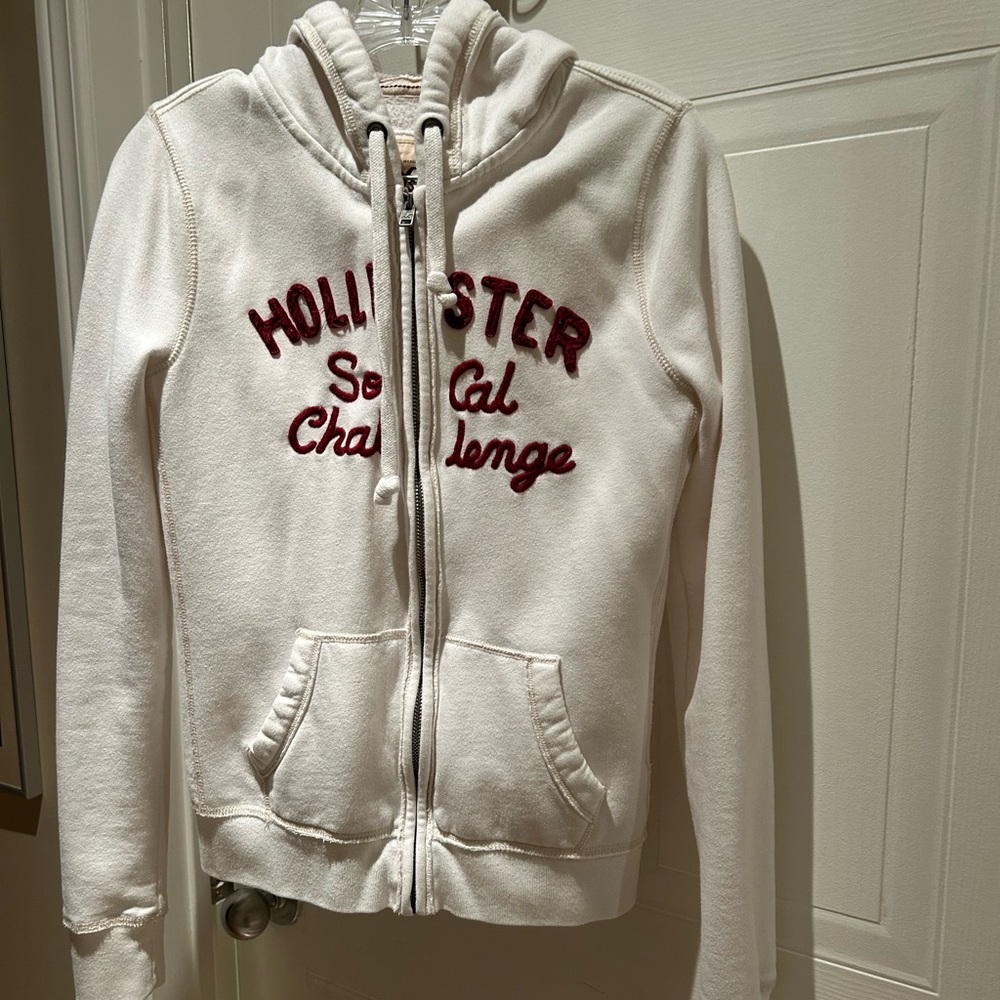 Hollister large full zip hoodie